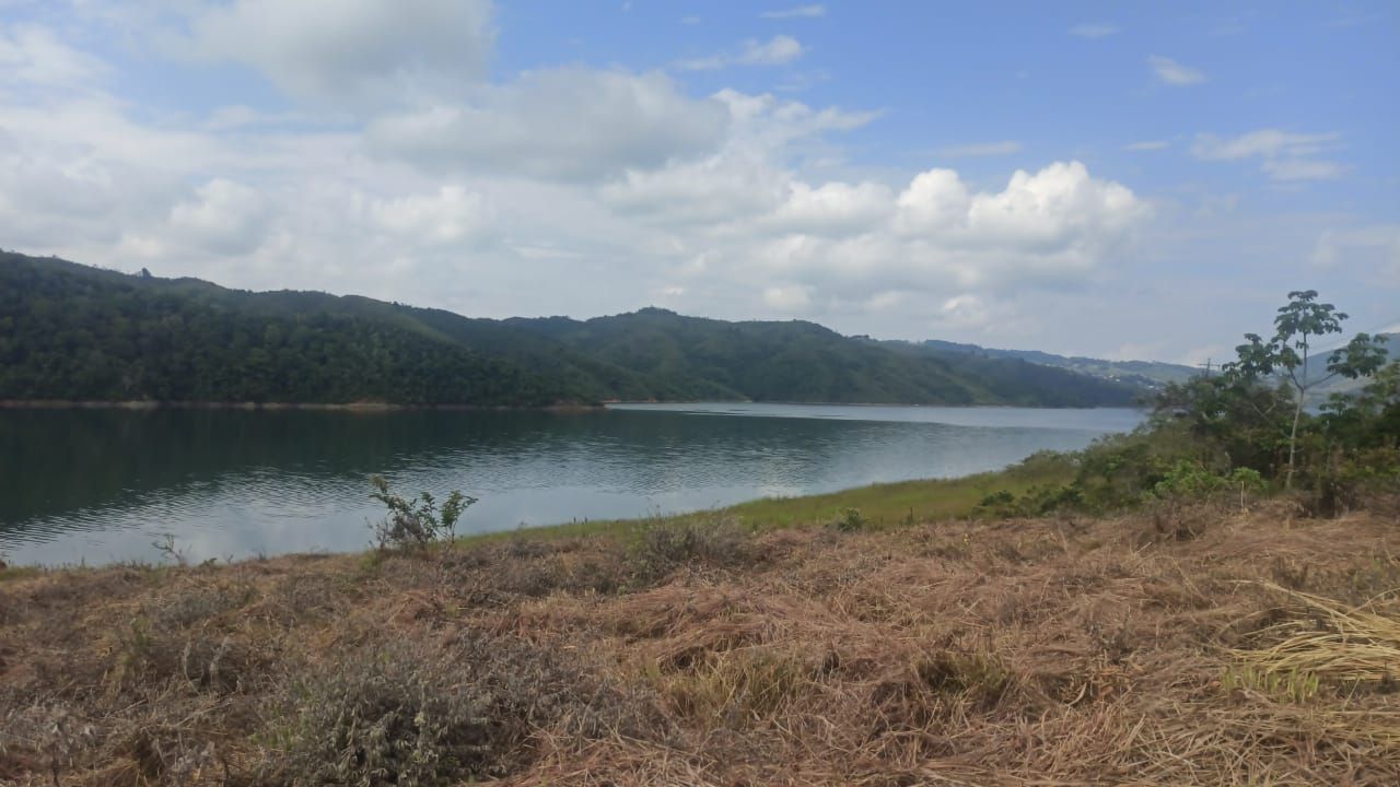 A campground by the lake